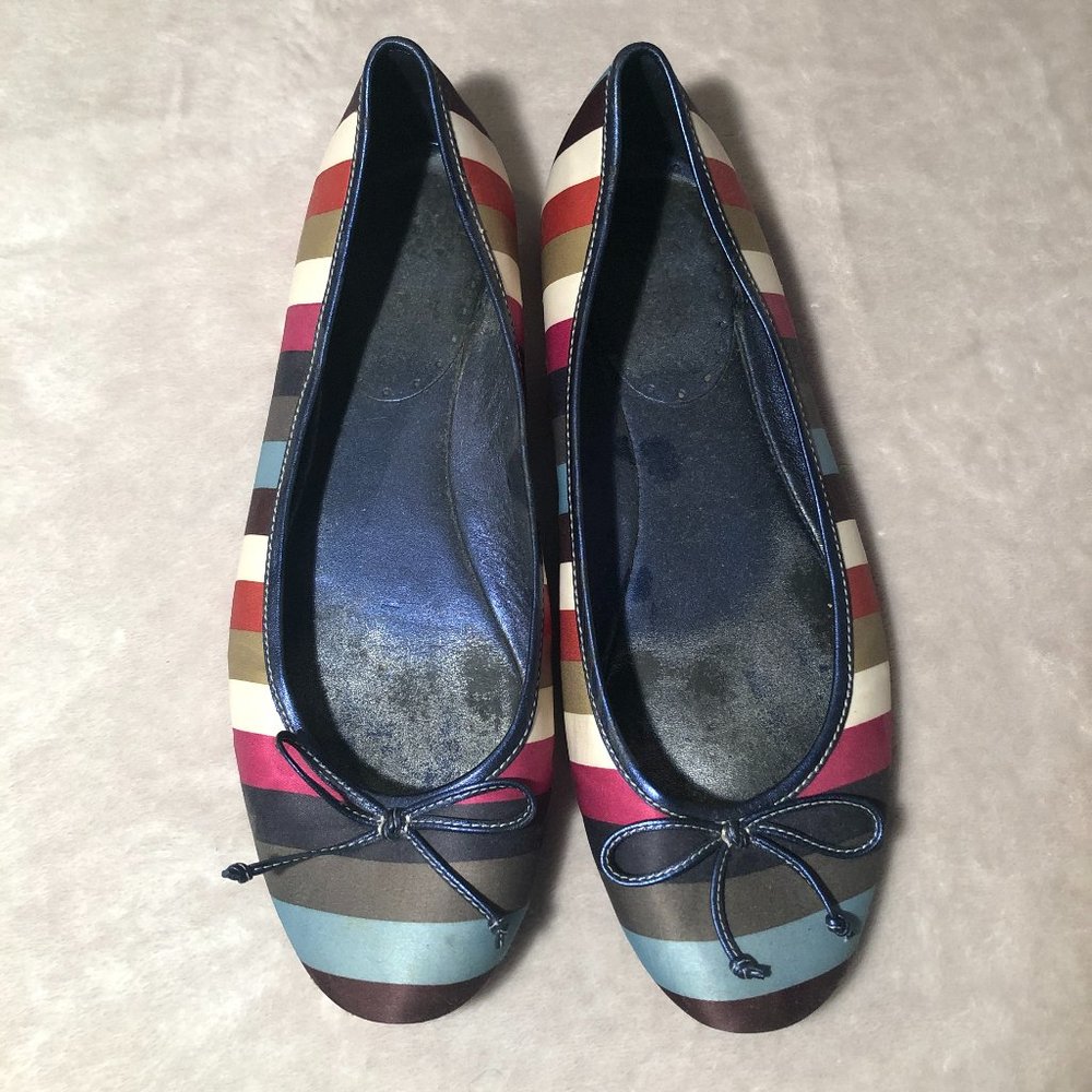 Colorful Striped Coach Flat